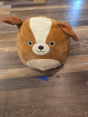 V93 Kellytoy Squishmallow Brown Dog Plush Pillow Super Soft